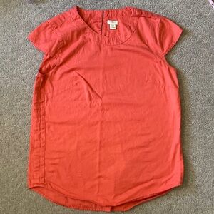 J. CREW coral cap sleeve top, Sz XS.